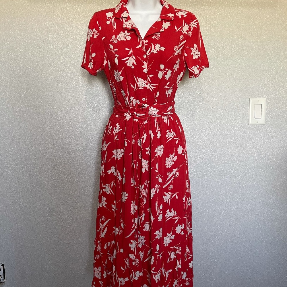 Short sleeve maxi dress